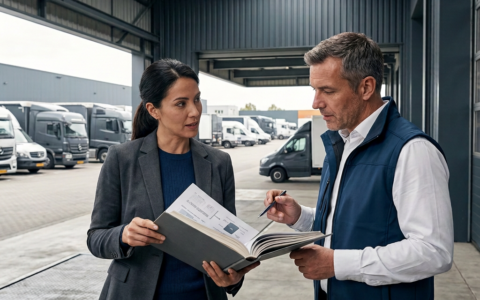Conceito Empresário de seguros com gesto protetor